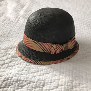 Goorin Bros vintage style black straw hat